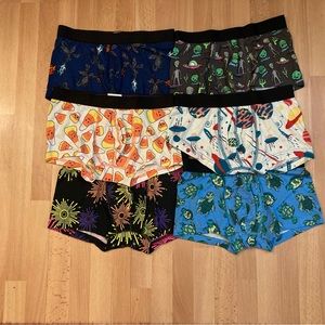 Bundle of 6 MeUndies Men’s Boxer Briefs Underwear, NWOT, Size Small